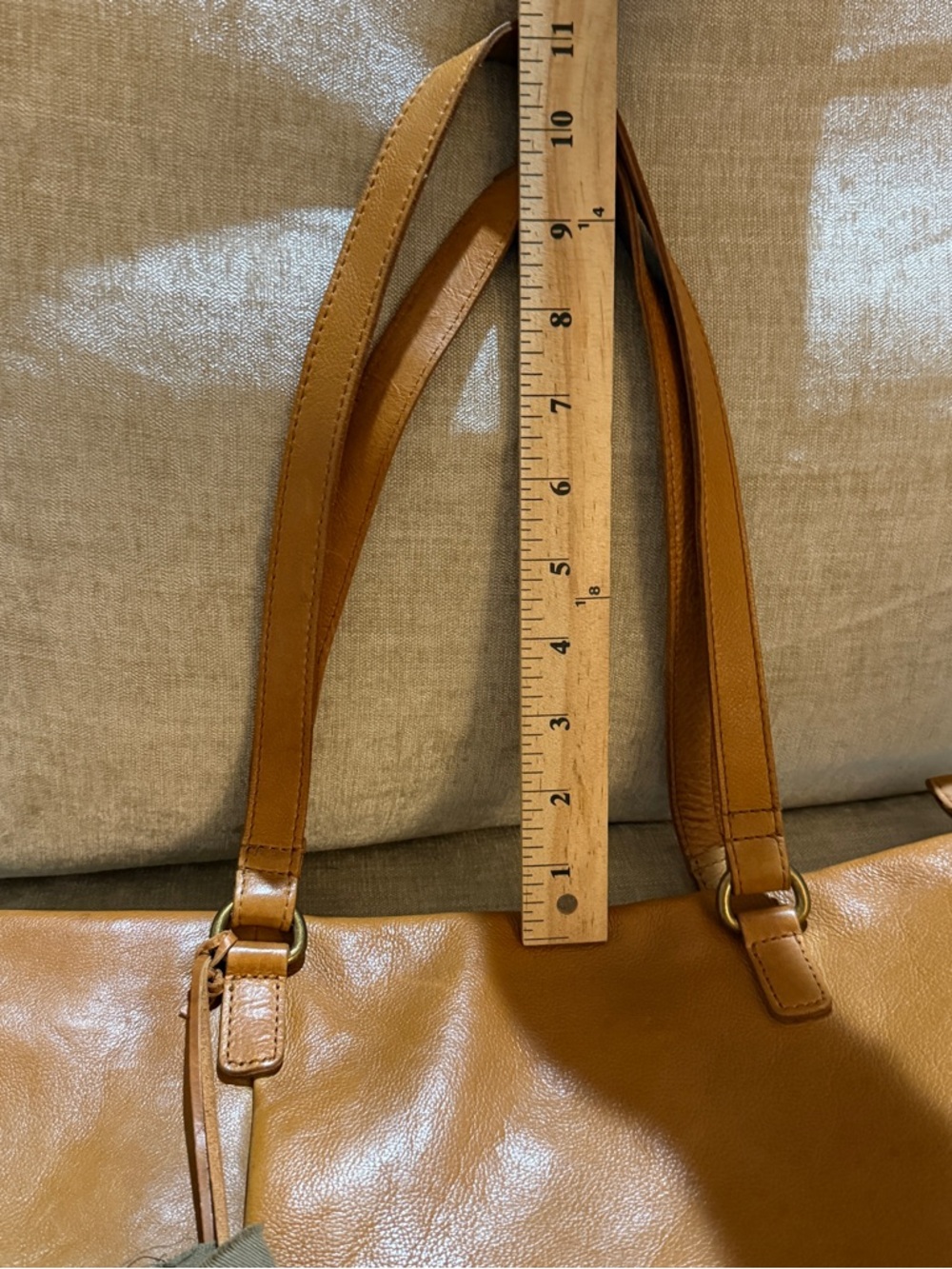 Vilenca Holland Tan Leather Tote Bag NWOT Handcrafted - Picture 11 of 13
